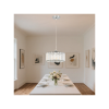 Kryształowa elegancka lampa wisząca w stylu glamour kolor chrom VETRO LP-2910/1P CH round Light Prestige